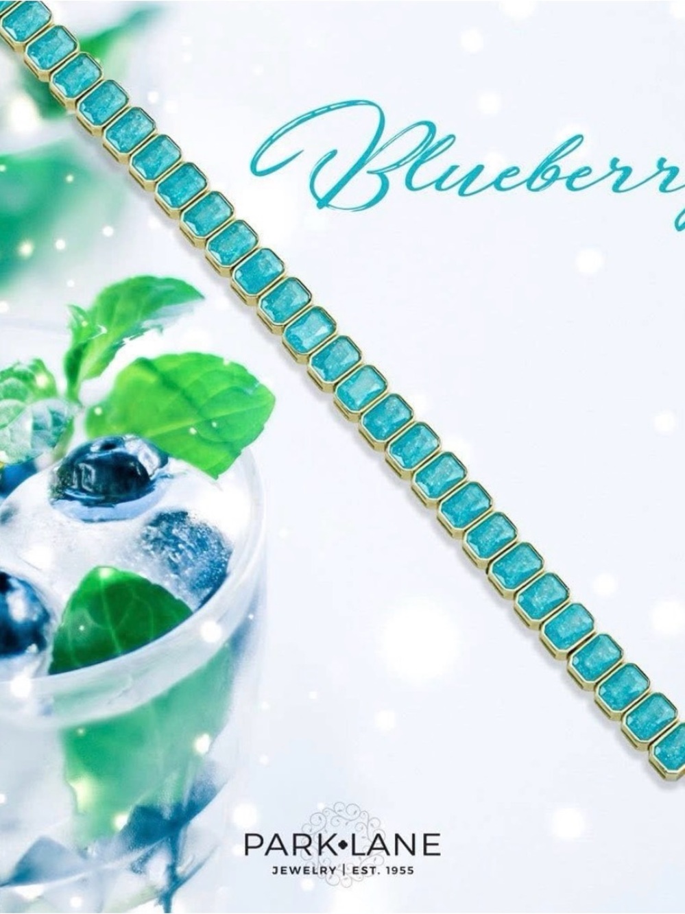 Park Lane blueberry Tennis Bracelet - Blue